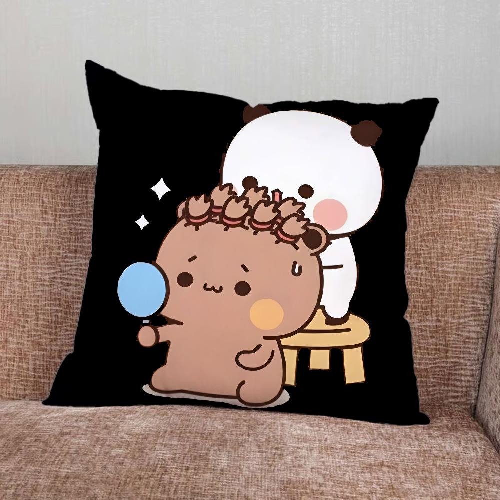 Cartoon Cute Bubu Dudu Pillow Case For Home Bedroom Car Office Decoration Living Room Sofa Cushion Cover Suitable