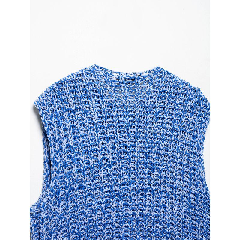 Kaslead New Women Clothes Western Style Versitile Fashion Thick Needle Knit Vest 5802011 400
