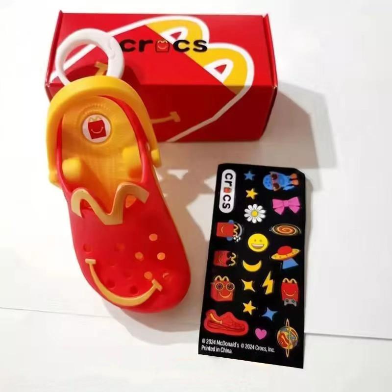 Zábavné a barevné Crocs McDonald's Miniklíčenka Pantofle Pro Děti I Dospělé