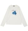 EDIBLET Berry Logo Print Long Sleeve T-Shirt