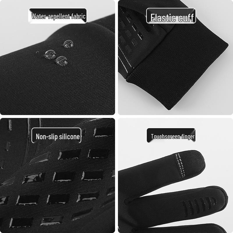 Men's & Women's Touchscreen Winter Cycling Gloves: Windproof, Fleece-Lined, Ski-Ready