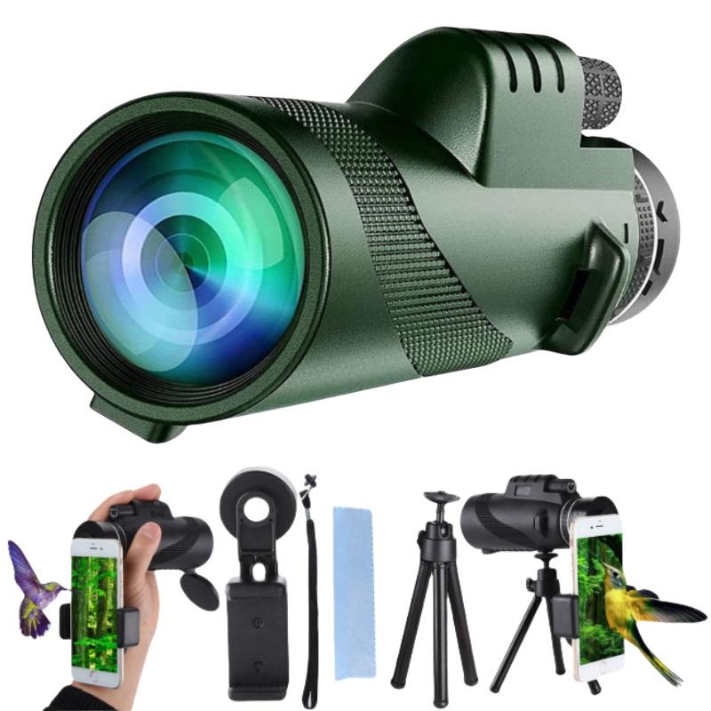 80x100 Draagbare Zoom HD 5000M Opvouwbare Afstandsbediening Mini Krachtige Telescoop Geschikt voor Jacht, Sport Buiten Kamperen en Reizen