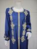 Middle Eastern Floral Embroidered Muslim Jalabiya Robe, Dubai Dress
