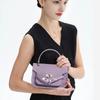 Bolsa de mão feminina versátil de nicho de alta qualidade para trabalhadora de escritório Bolsa de mão versátil de couro estilo minimalista nova bolsa quadrada pequena