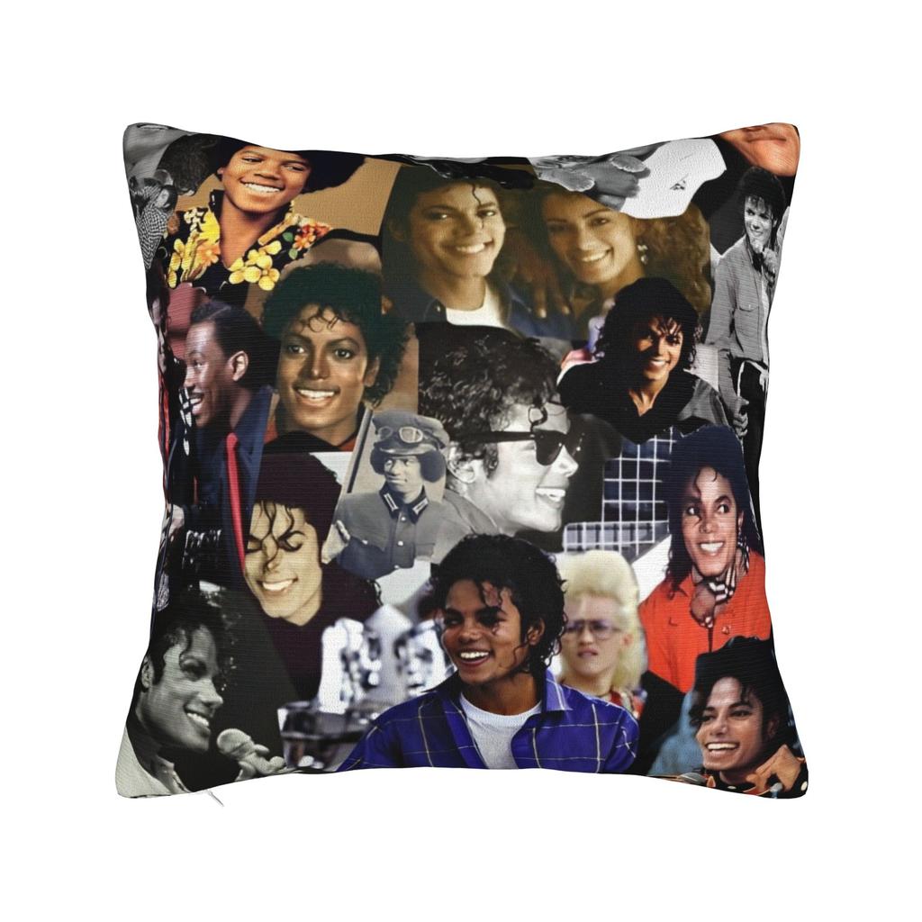 Mj King Of Pop Square Pillow Case Polyester Decorative Pillow Pillowcover Home Decor