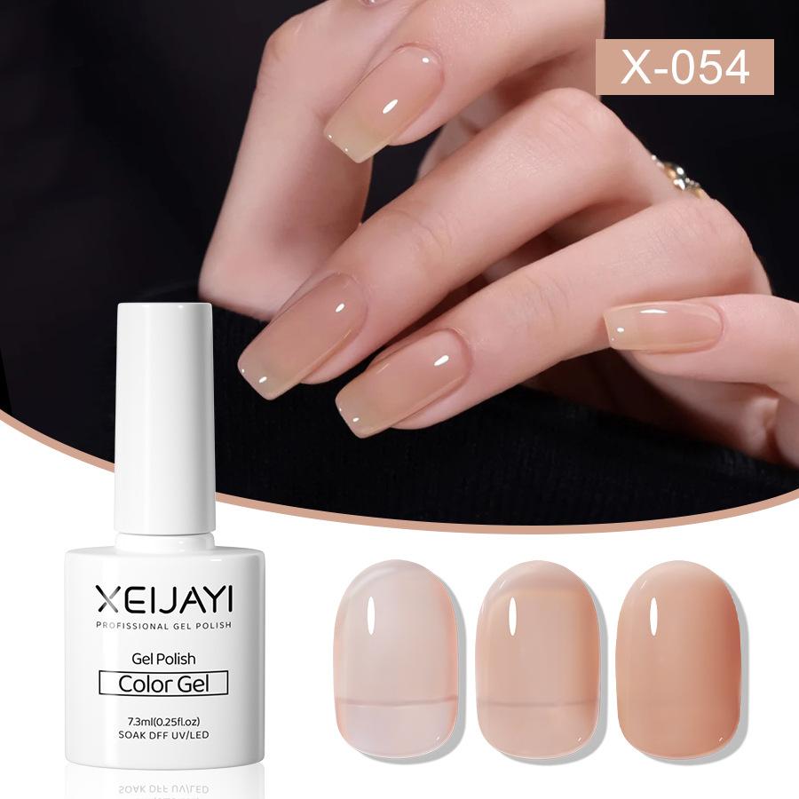 

7,3 мл профессиональный набор гель-лаков Nude Ice, долговечный набор для салонного маникюра, домашний инструмент для дизайна ногтей