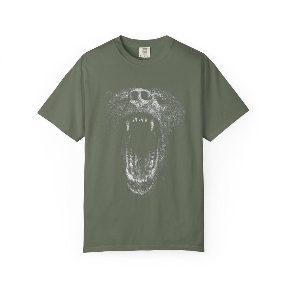 Fierce Bear Tshirt Vintage Nature Graphic Tee Unisex Animal Lover Gift