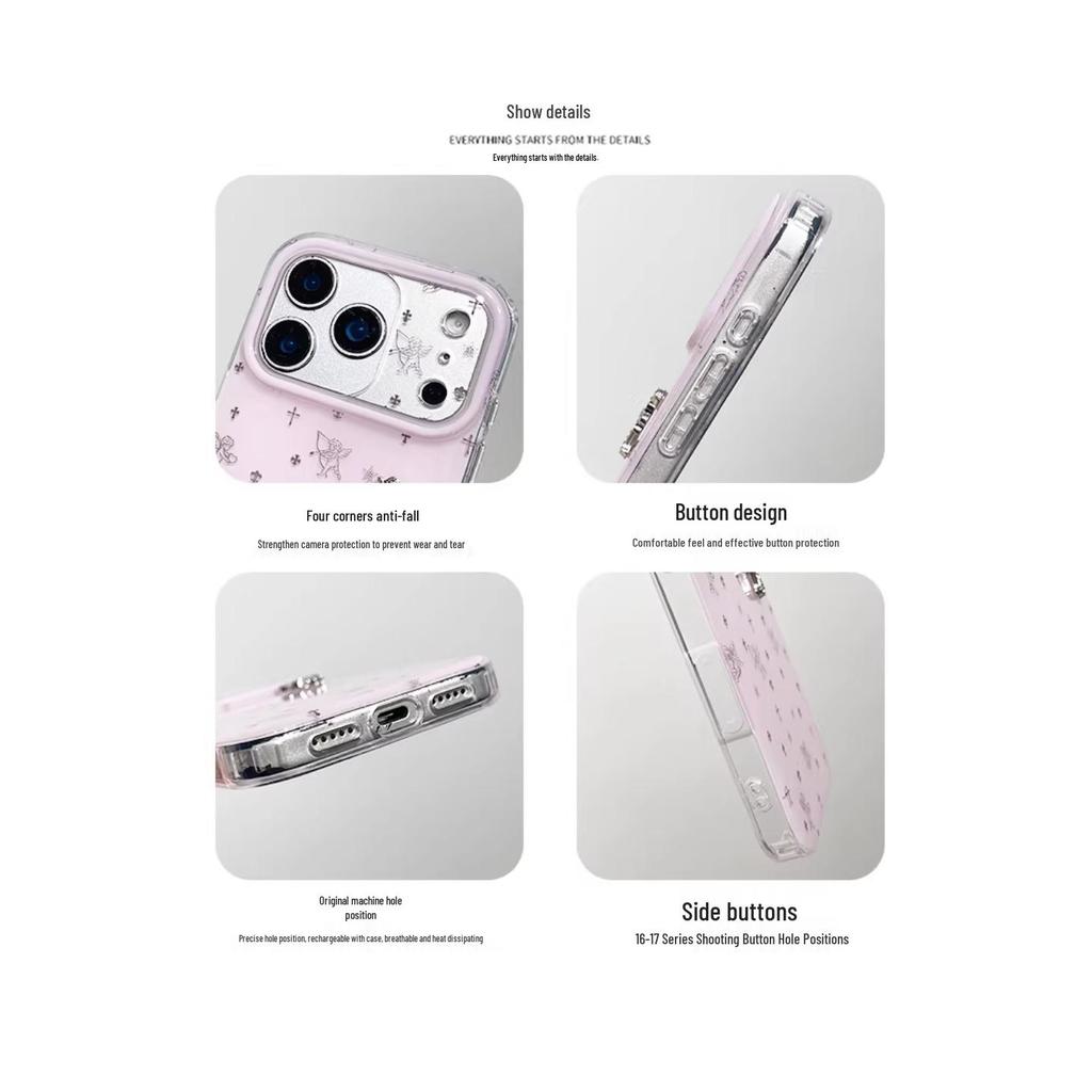 Korean-Style Pink Cupid 3D Phone Case for Apple iPhone 7 Pro Max/6 Pro