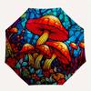1pc Mushroom Garden Compact Travel Leisure Umbrella, Automatic Folding Lightweight Windproof 8-Bone Reinforced Design, Portable for Backpack