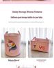 Pink Embroidered Three-Layer Fabric Basket: Toy Storage, Laundry Hamper, Desktop Organizer