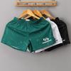 Men's Mid-Waist Cotton Boxer Briefs: Comfortable, Breathable Pajama and Home Pants with Flat-Leg Design