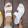Spring and Summer New Breathable and Lightweight One-piece Buckle Strap Fashionable Thick Heel Slippers