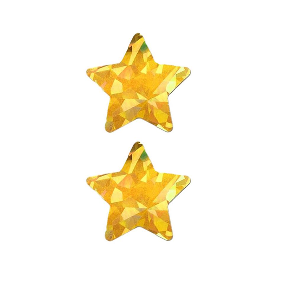 50-500Pcs Holographic Golden Star Stickers For Kids Reward Foil Star Stickers Labels For Wall Crafts Classroom Supplies 1Inch