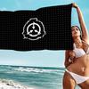 Popular Scp F-Foundation Game Foundation Beach Swimming Towel Soft Absorbent Washcloth Children's Gifts For Travel Camping Gym
