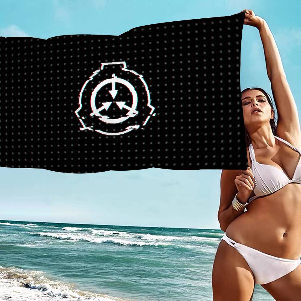 Popular Scp F-Foundation Game Foundation Beach Swimming Towel Soft Absorbent Washcloth Children's Gifts For Travel Camping Gym