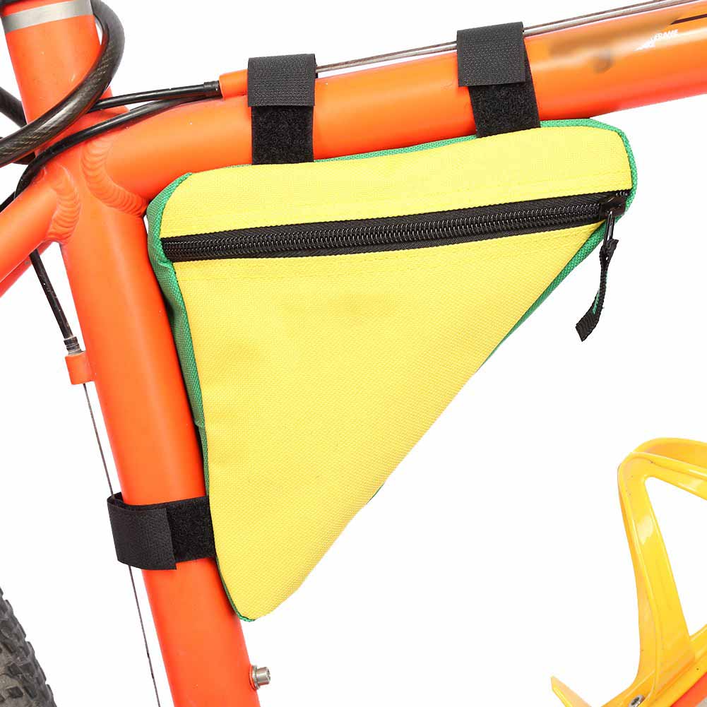 Quick Relse Front Saddle Cycling Bike Accessories Top Tube   Tool Bag (Black&Red)