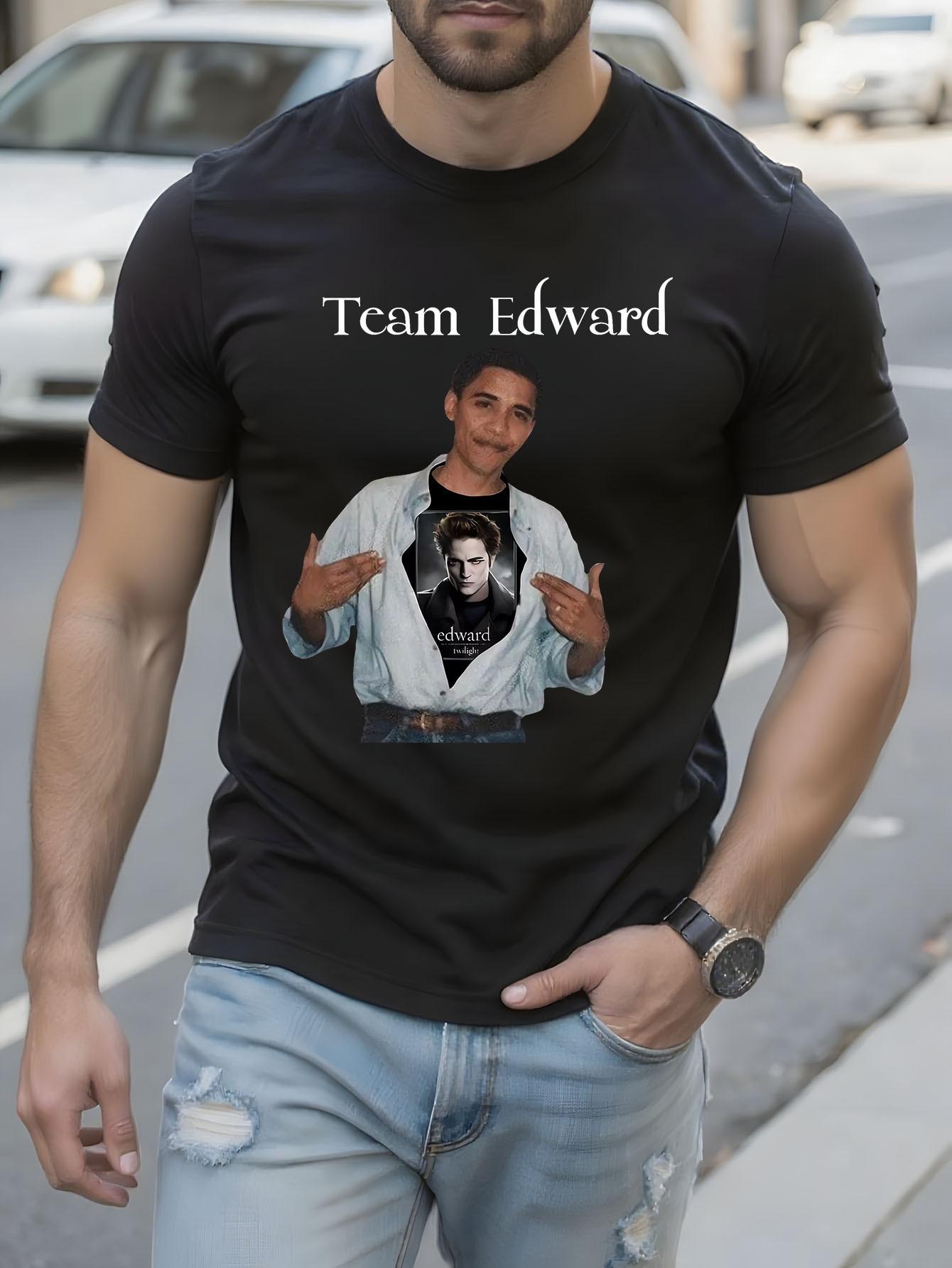 Novelty Cotton Tshirt Featuring Former President Is Team ... S