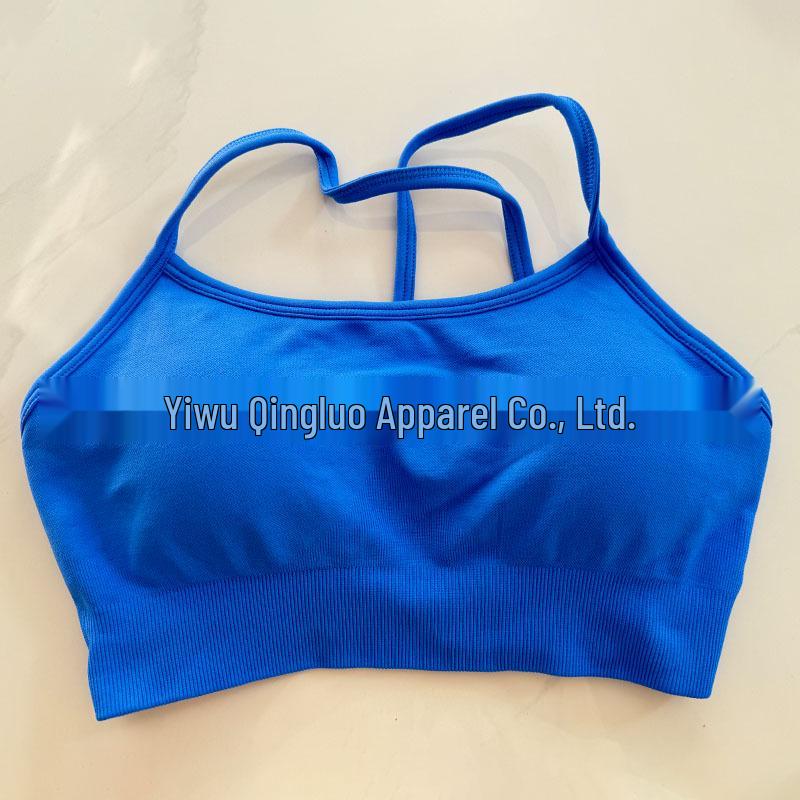 DFYNE Nahtloser Sport-BH mit Kreuzrücken aus Nylon-Spandex für Damen