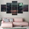 Canvas Wall Art for Home Decor Nordic Poster Japanese Landscape Picture Print Artwork Living Room Interior Art Work 5 PCs No Frame