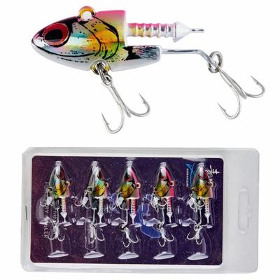 [Aoraru Lure] Sea Bass Lure Jig Head 16g 22g 28g 5-Pack - Pink Back 16g with 75mm Shad