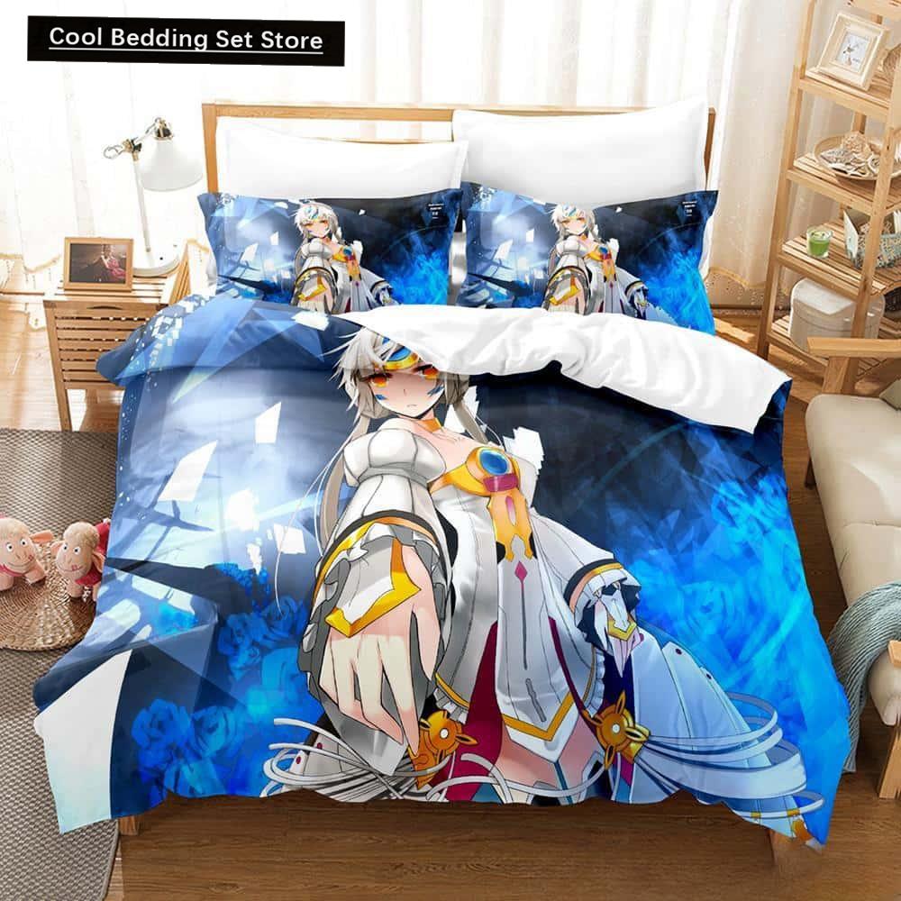 3D Print Anime Elsword Bedding Set Single Twin Full Queen King Size Bed Set Adult Kid Bedroom Duvet Cover Sets For Home Textiles