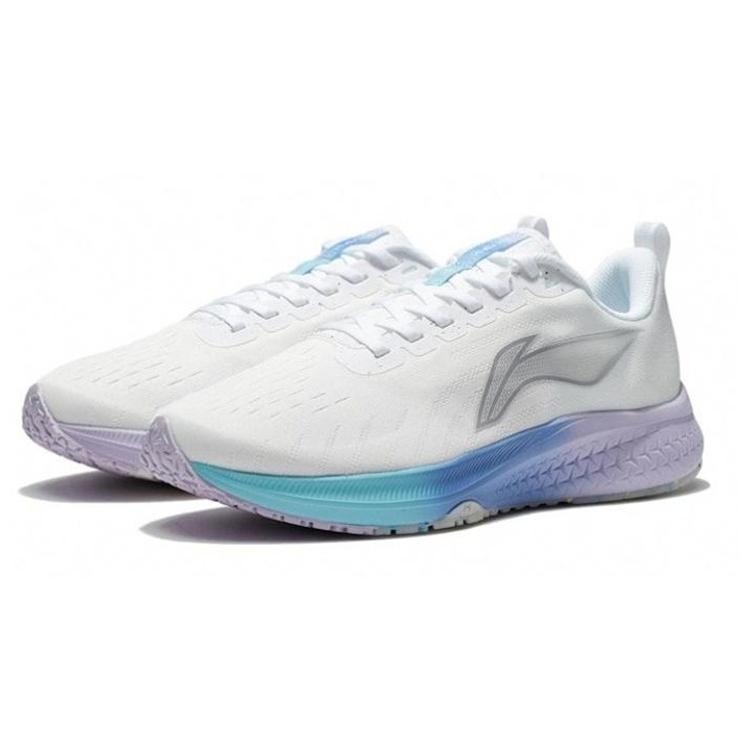 New LiNing Red Hare 5 Durable Breathable Low Top Running Shoes Women's Mist White ARMS010-1