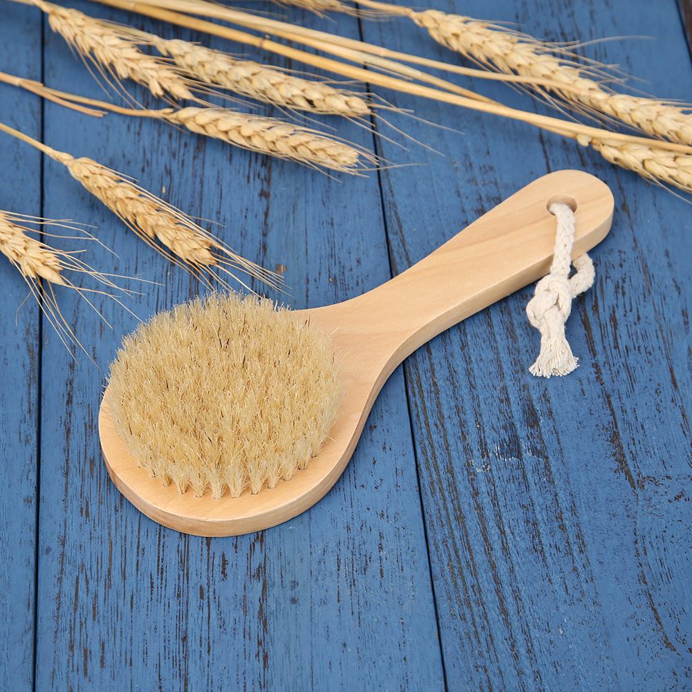 Scrubber Spa Washing Brush Home Adult Shower Washing Tools Bath Brush Long Wood Handle Bathroom Body Back Shower Bristle
