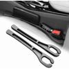 2 Pack No Drop Car Seat Gap Filler Guard, Stopper/Catcher To Fill The Gap Between Seat And Console Black Car Crevice Inbetween Blocker Plug Space Pad