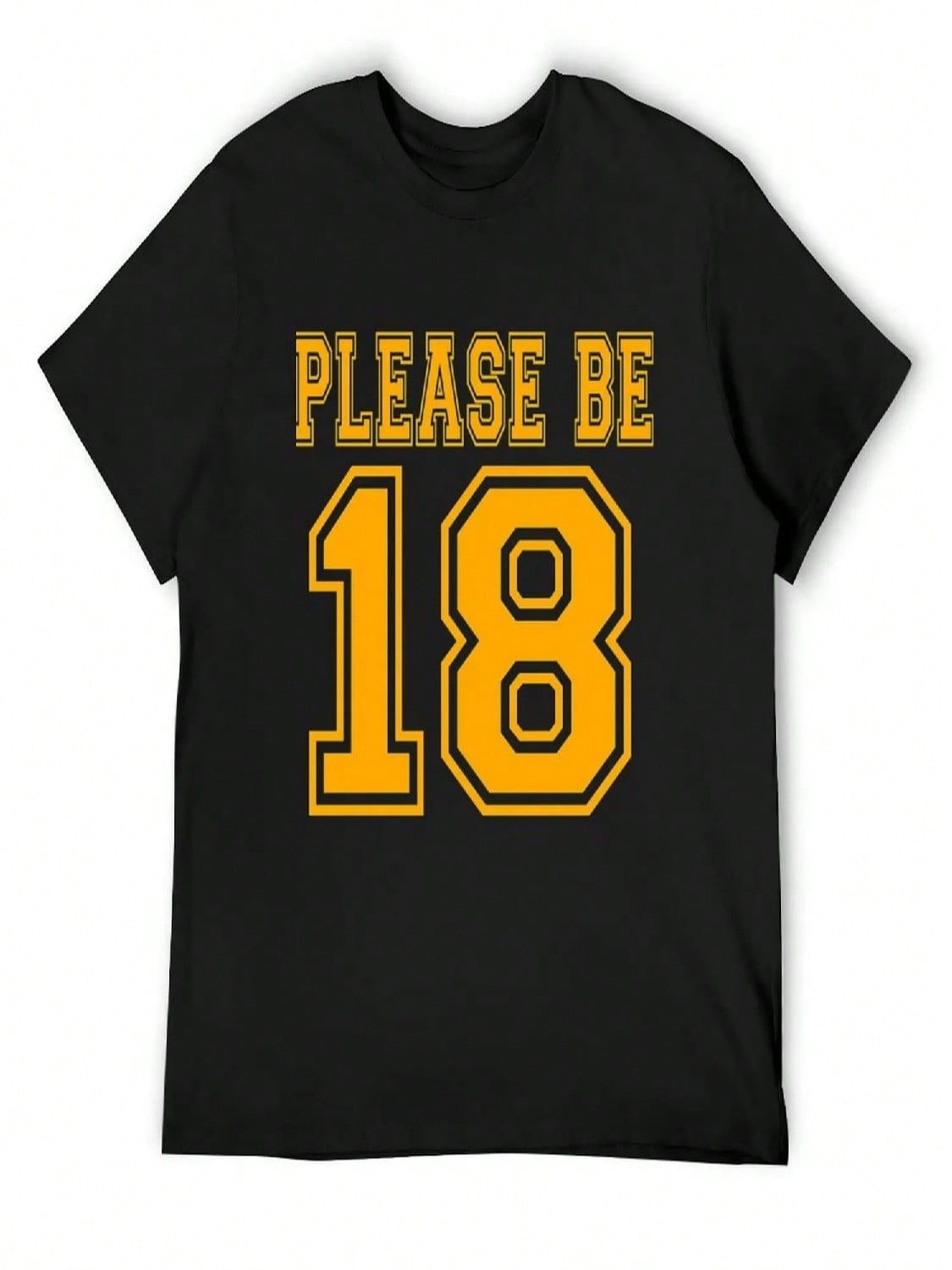 Please Be 18 T-Shirt Man Clothes Blacks Shirts Graphic Tee unisex Vintage T Shirts S разноцветный