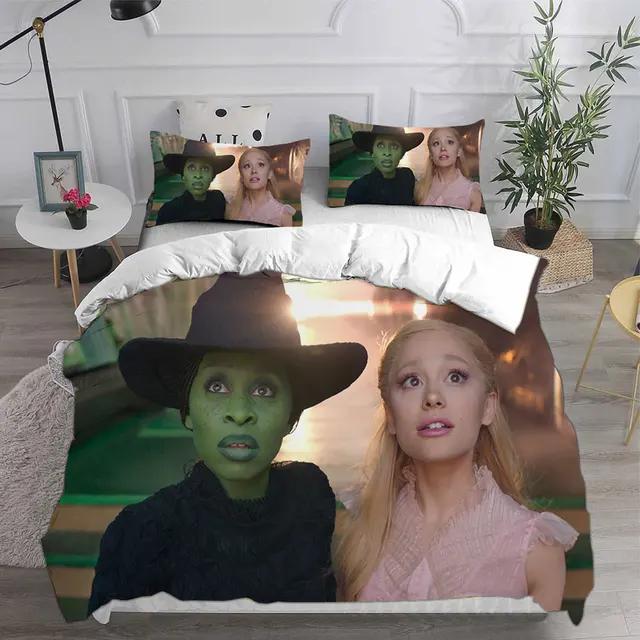 Movie W-Wicked Witch Bedding Sets Duvet Cover Set King Queen Twin Double Comforter Cover Set For Home Decor With Pillowcase