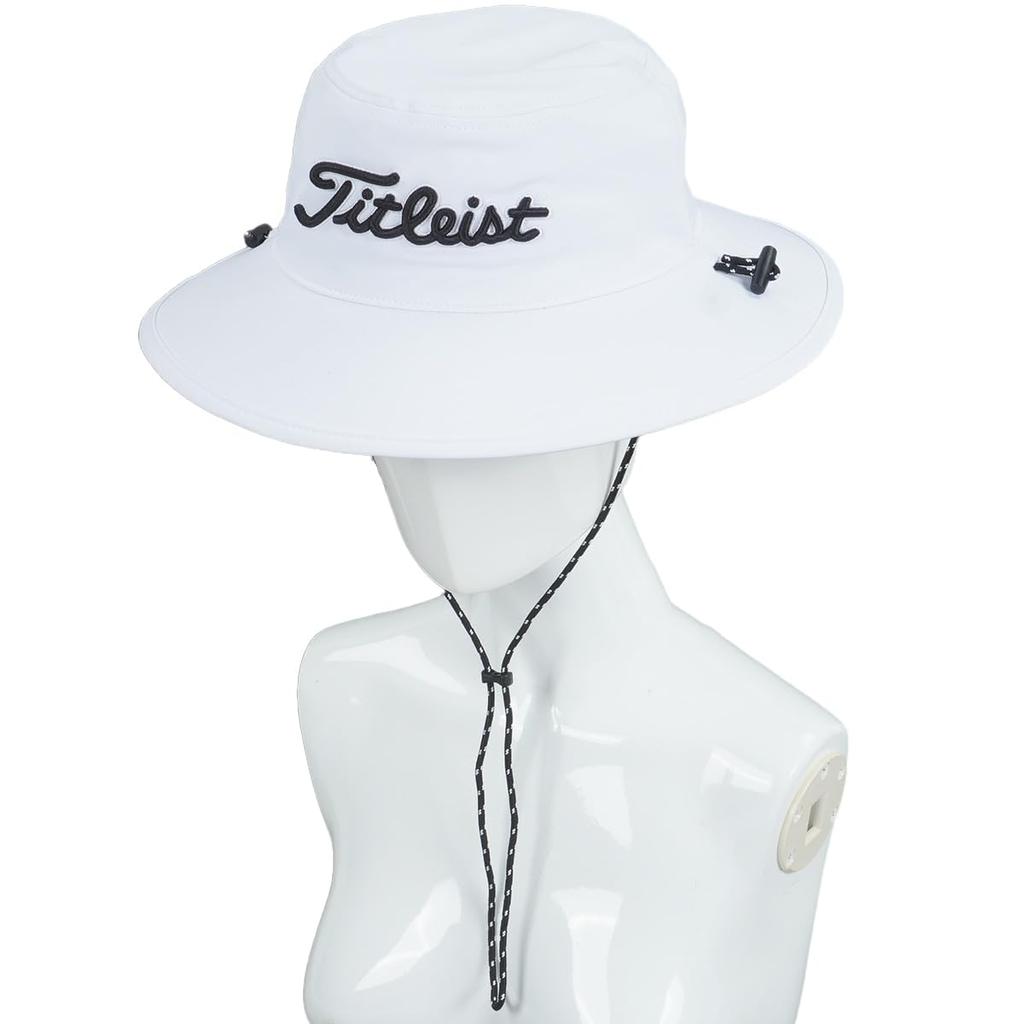 Titleist Women's String Bucket Hat, White/Black, TH23WSBK-10