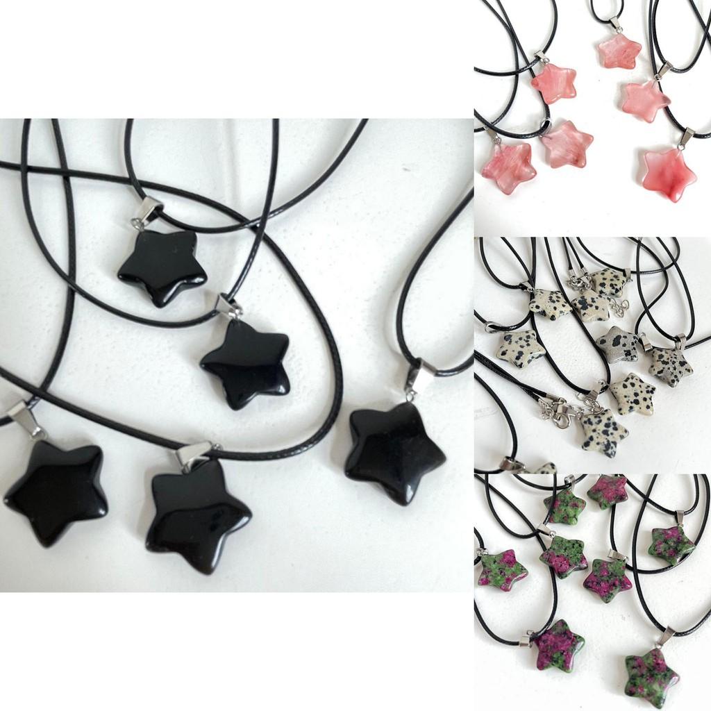 Star Unique Shape Natural Stone Necklace For Women Perfect For Casual And Wear Formal