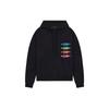 WE11DONE Ss21 Multicolor Logo Terry Hooded Sweatshirt Unisex Sweatshirt Black WD-TH1-21-502-U-BK