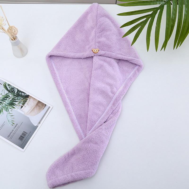 Double Layer Quick-Dry Hair Towel Cap for Adults & Kids - Super Absorbent