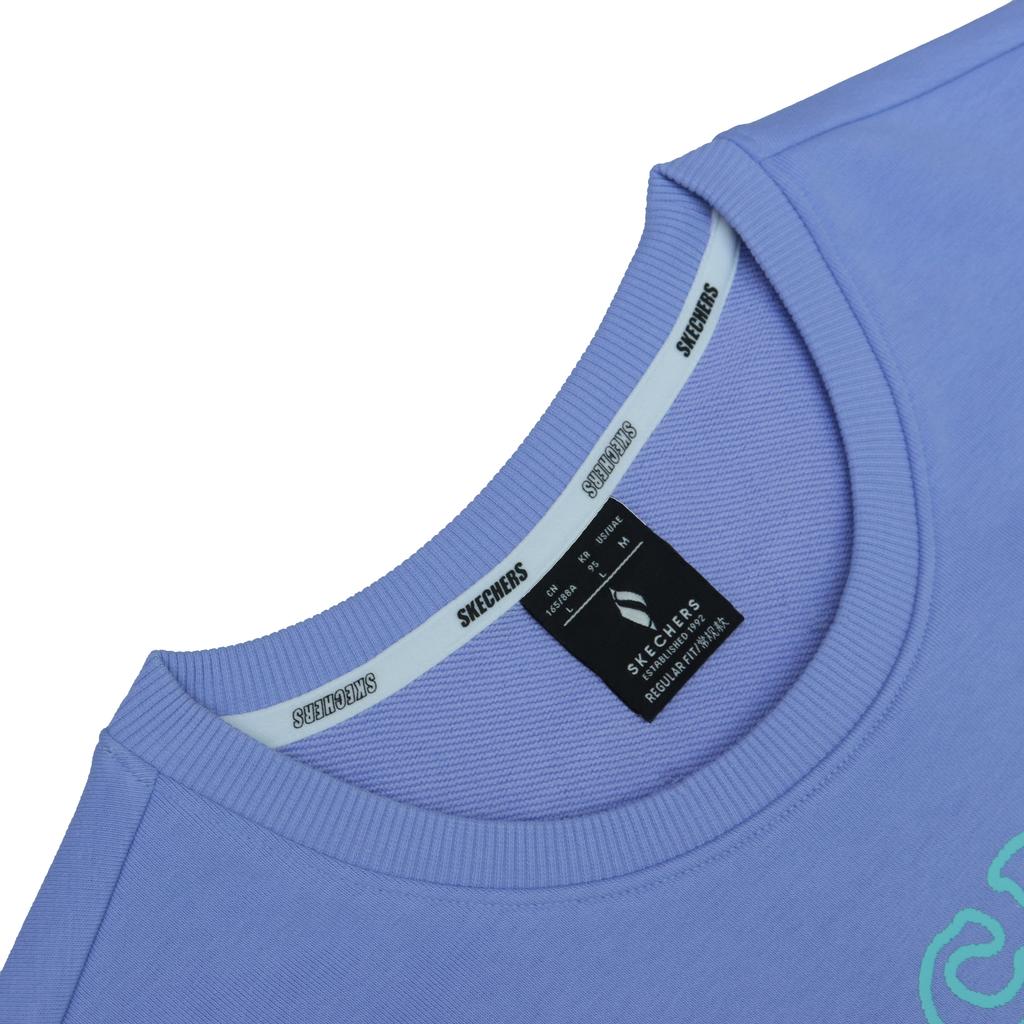 Skechers Loose American Vintage Basic Lazy Style Relaxed Simple Letter Logo Casual Pullover Round Neck Sweatshirt Women Sweatshirt RF-L424W020-01DU