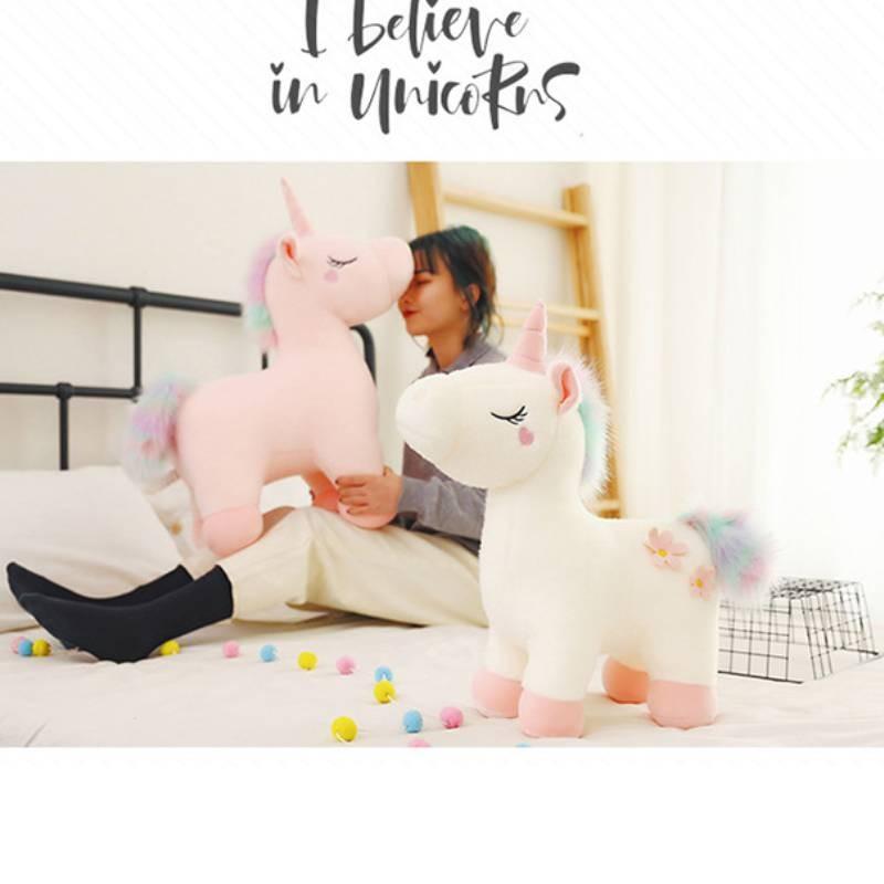 Toy Plush Unicorn Stuffed Animal Doll Bedroom Decoration Kids Gift Birthday
