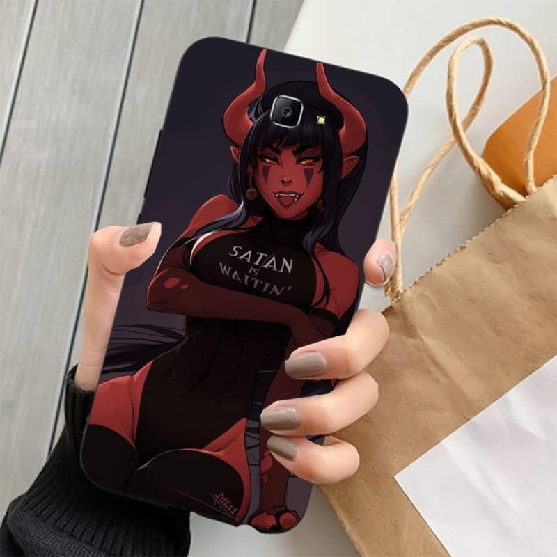 

Чехол для телефона Sexy Devil Woman для Samsung Note 9 10 20 Plus Pro Ultra J6 J5 J7 J8 Мягкий черный чехол для телефона Galaxy Note20