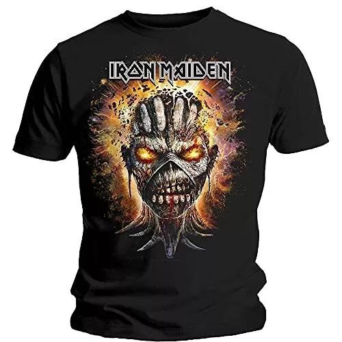

Мужская футболка Iron Maiden Eddie Взрывающаяся голова, черные топы M