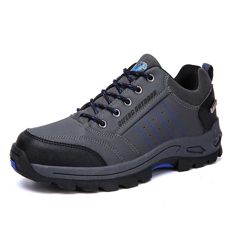 Men's and Women's Non-Slip Hiking Shoes - Plus Size, Autumn/Winter, Velvet-Lined