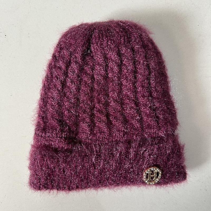 Neue Hüte für mittlere und ältere Frauen Winterwollmützen halten warm Winter-Hüte für ältere Damen Fleece Herbst- und Wintermützen gestrickt