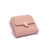 Women's Short Wallet with Simple and Versatile Hardware Buckle Niche Short Wallet