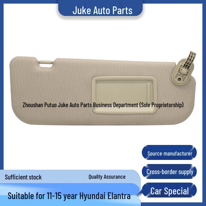 Beige Right Sun Visor for 2011-2015 Hyundai Elantra