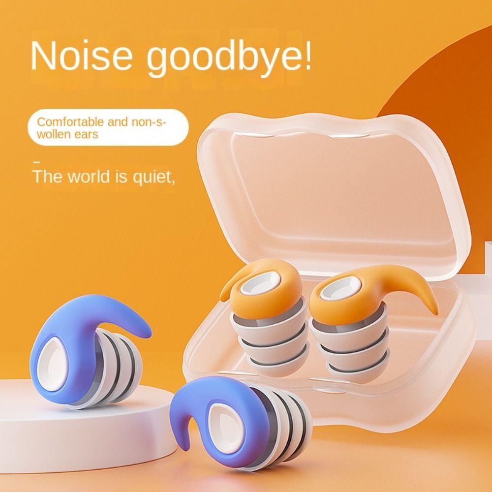 

1Pair Waterproof Swimming Ear Plugs Noise Reduction Anti Noise Ear Plugs Sleeping
