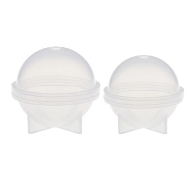 2 Pieces Sphere Ball Shape Silicone Mould for Resin Casting Craft 50mm 60mm