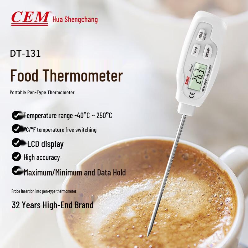 CEM DT-131 Waterproof Food Thermometer (CN version)