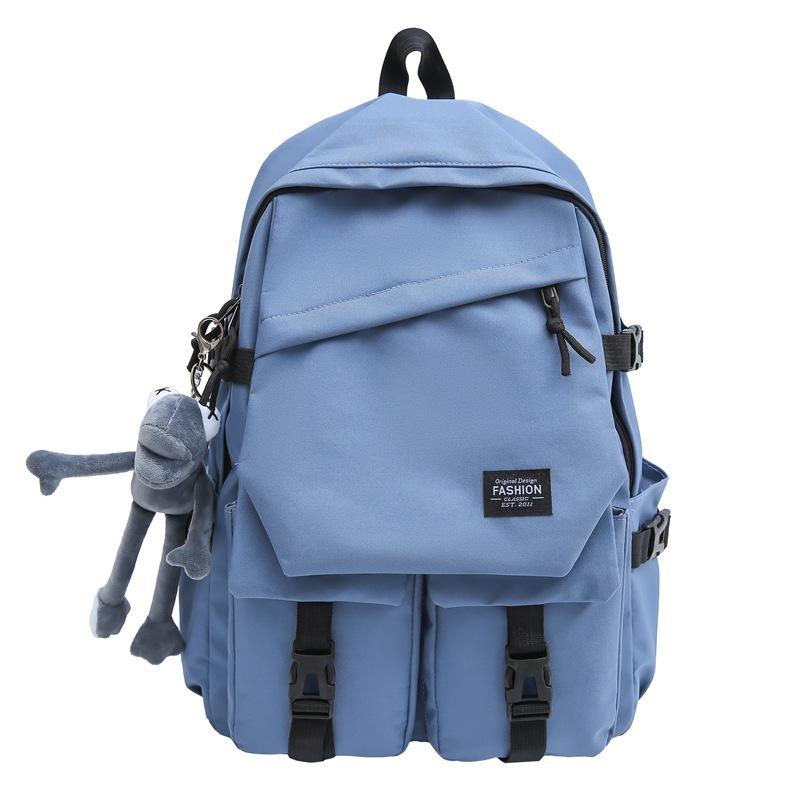 Damen Rucksack im Campus-Stil, einfarbig, für Männer, große Kapazität, Schultasche für Schüler