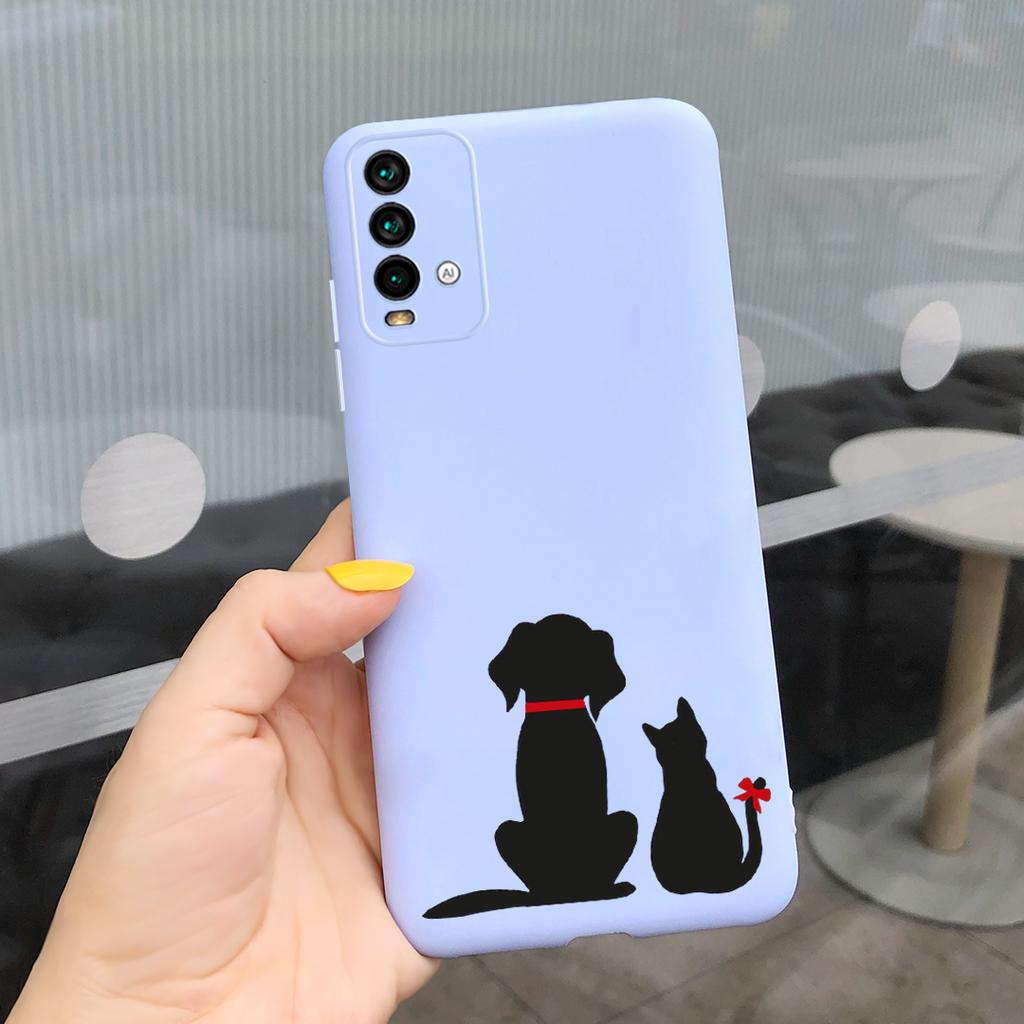 Cute Cat Case For Xiaomi Redmi 9T Phone Case on Redmi 9T Soft Silicone Back Covers For Xiaomi Redmi 9T 9 T Coque Fashion Bumper