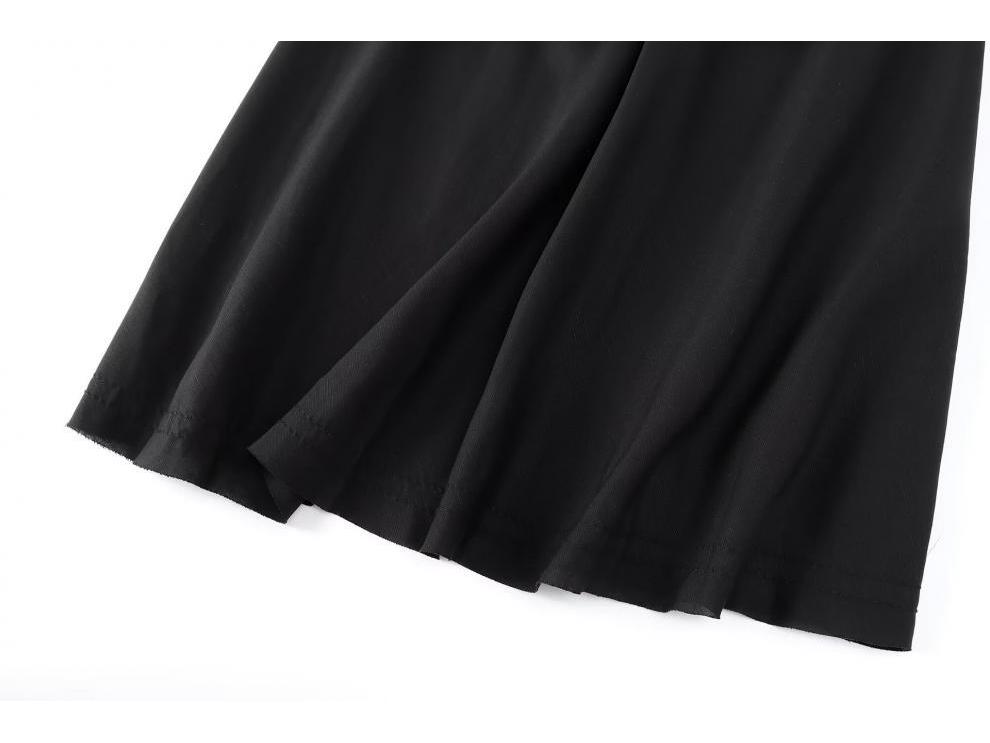 Elegant Halter Neck Midi Dress – European & American Style