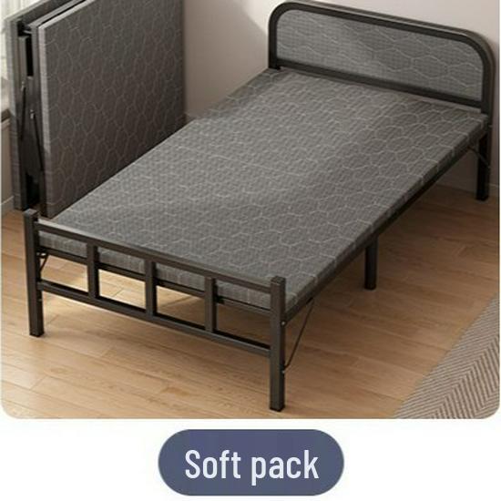 1.2m Multi-functional Folding Nap Bed with Hardboard & Iron Frame