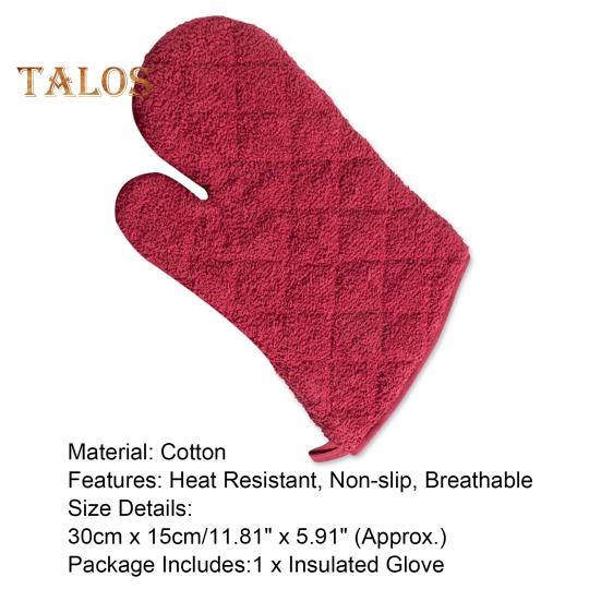 1Pc Cooking Mitt Soft-touching Wide Application Portable Practical Easy Hanging Insulated Glove for Picnic